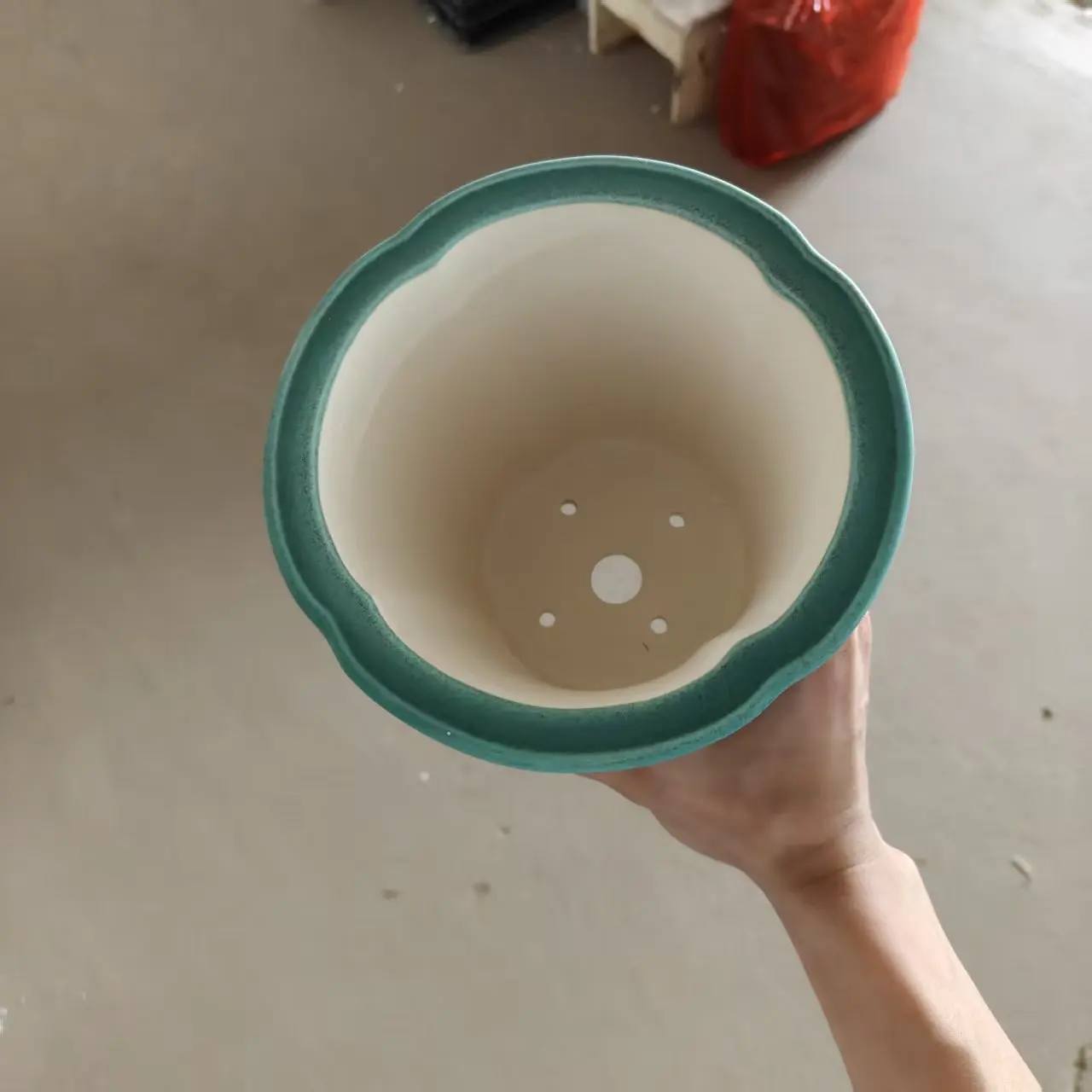 2026 Hot sale Light Matte Green  glazed Yixing Cascade pot
