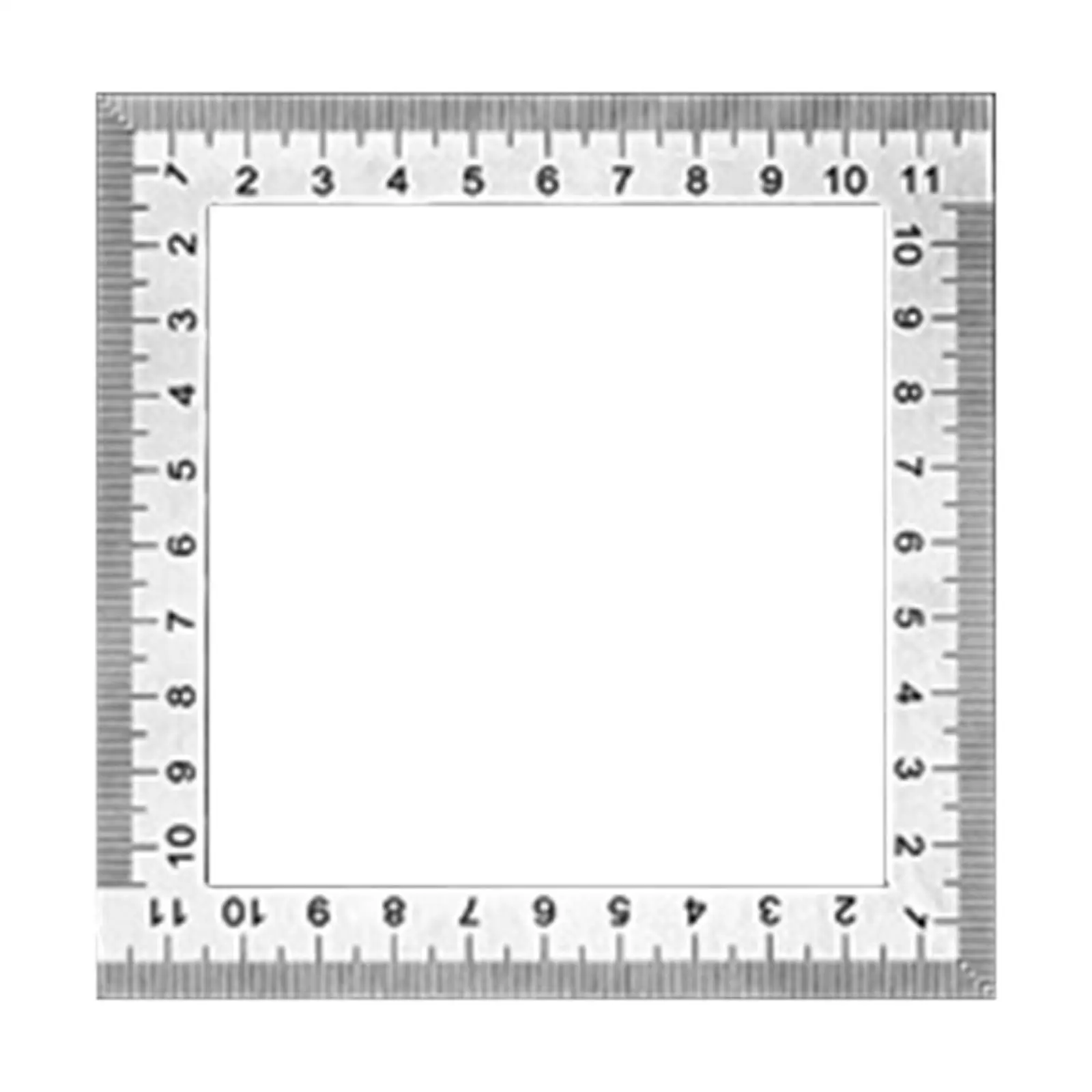 Square Ruler 120mm Measurement Ruler for Woodworking Frame Work Office