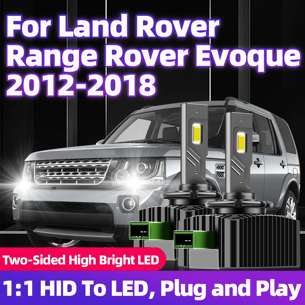 For Land Rover Range Rover Evoque 2012-2018 Replace D3S LED Headlights Canbus 110W 30000LM 6000K HID Car Lights High Power Bulbs