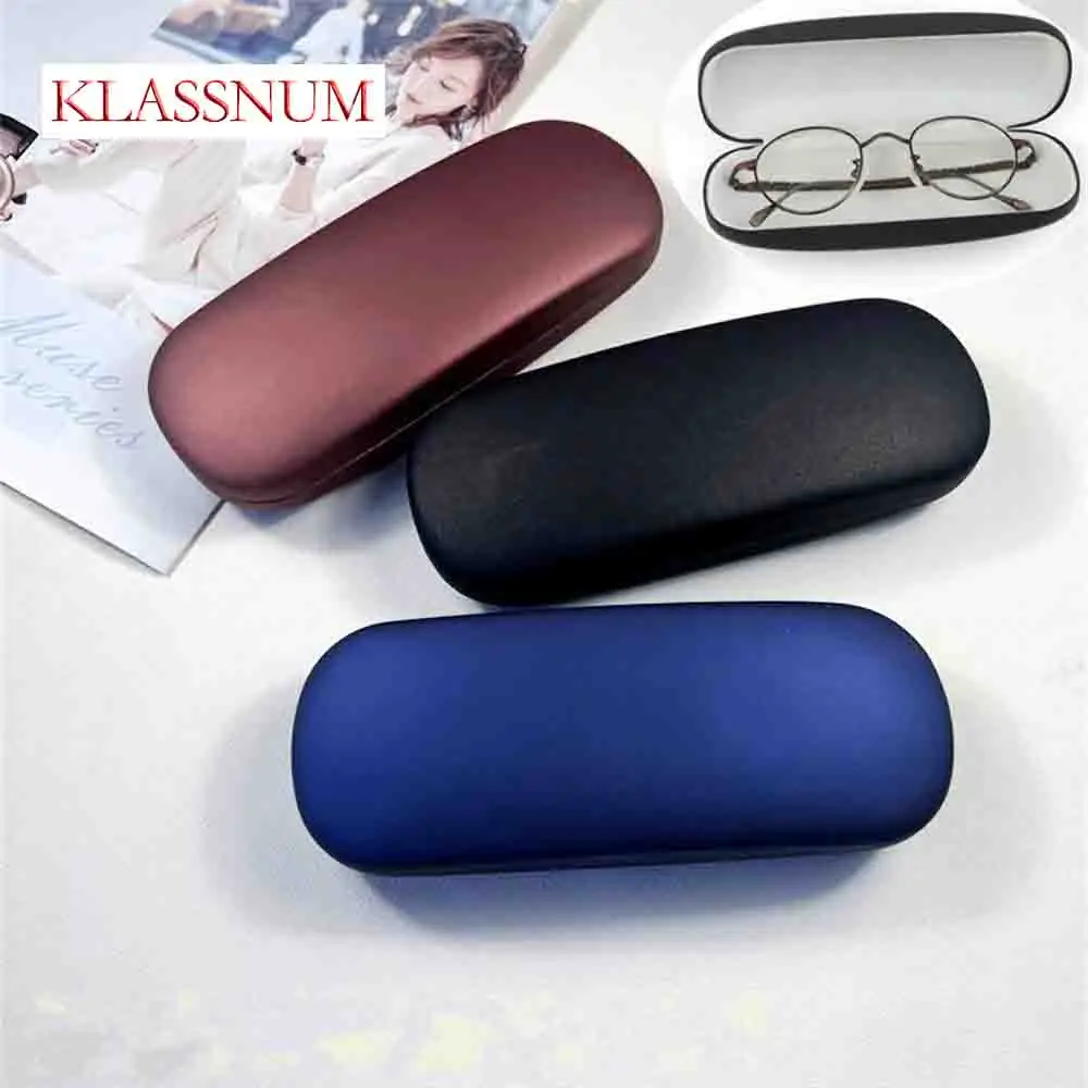 2025 Vintage Hard Glasses Box Men Women PU Pearlescent Glasses Box Myopia Glasses Case Reading Eyewear Case Eyewear Protector