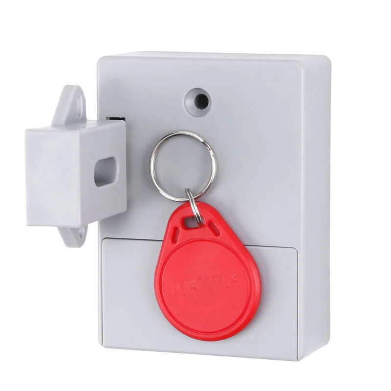 125KHZ Keyless Swipe Card Keychain Induction Hidden Invisible Smart Electronic RFID Cabinet Drawer Lock