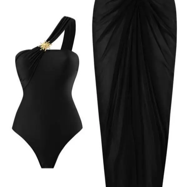 

Beach Ladies One-Piece Swimsuit Smooth Sun Protection New Sle Cross-Border Coolmax Fiber Inner Wear Sparkling Bright Teads