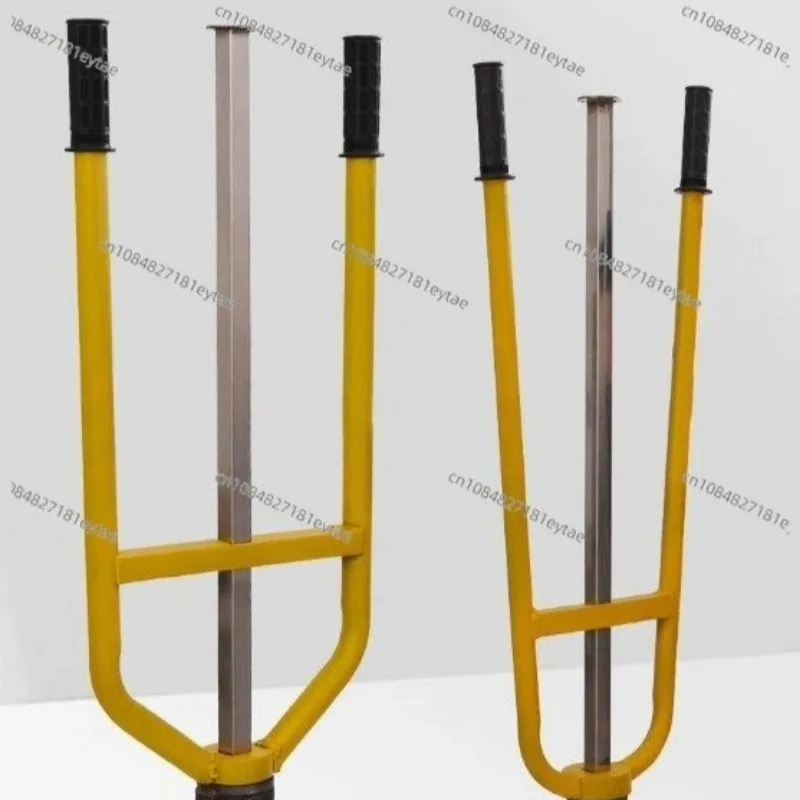 Manganese Steel Manual Log Splitter, Inertia-Powered Firewood Splitting Tool for Rural & Outdoor Use