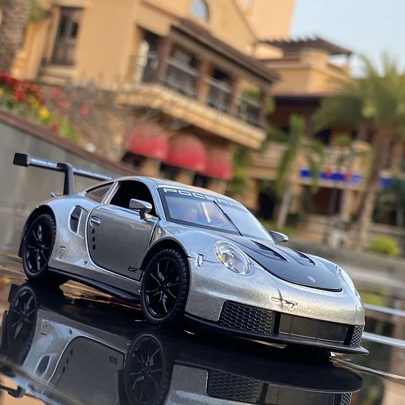 نموذج سيارة سباق RSR لومان ، 1:32 Porsches 911 ، سيارة رياضية معدنية من خليط معدني ، مجموعة محاكاة عالية ، هدية لعبة