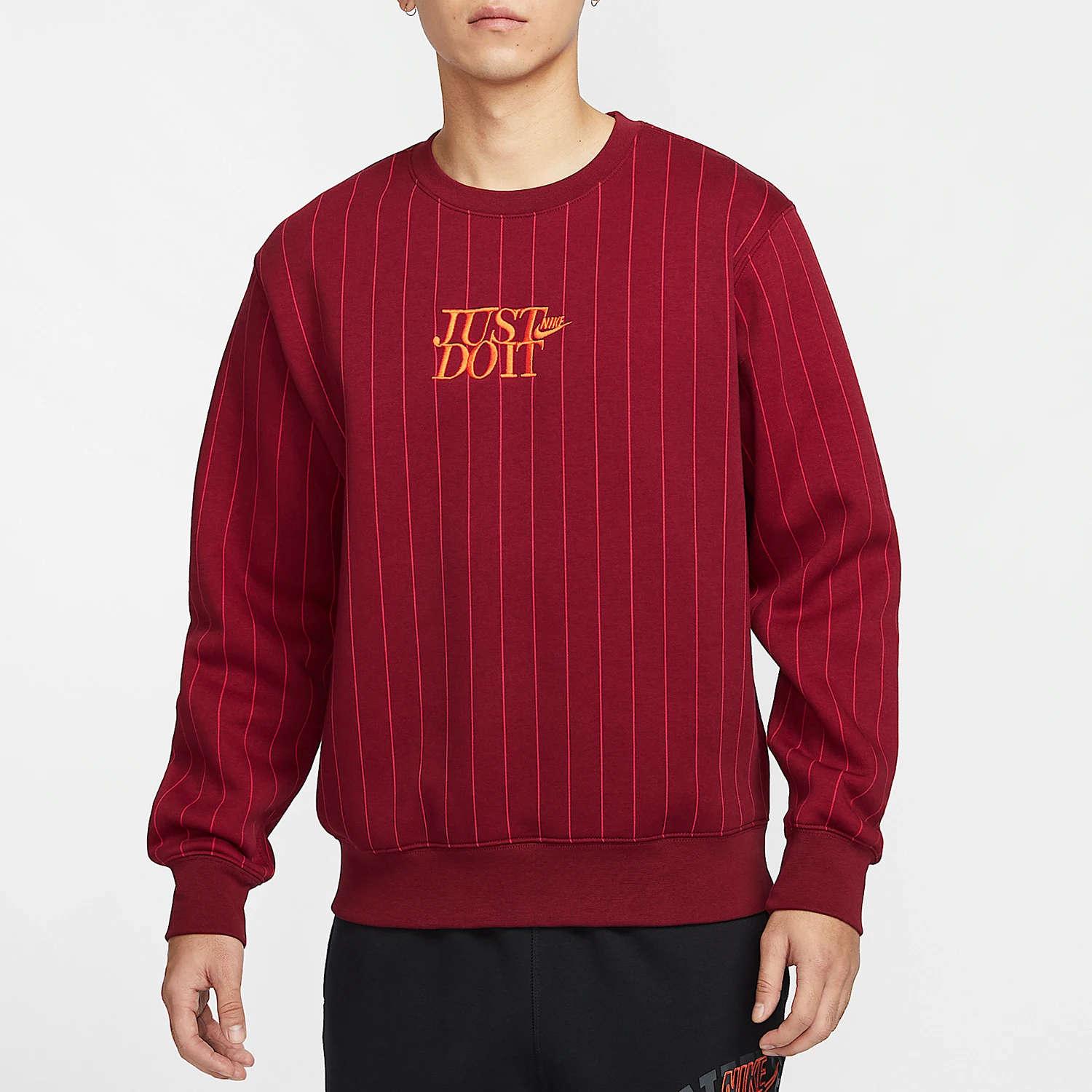 Мужская трикотажная флисовая спортивная повседневная уличная толстовка Nike Official Club HJ2158-677