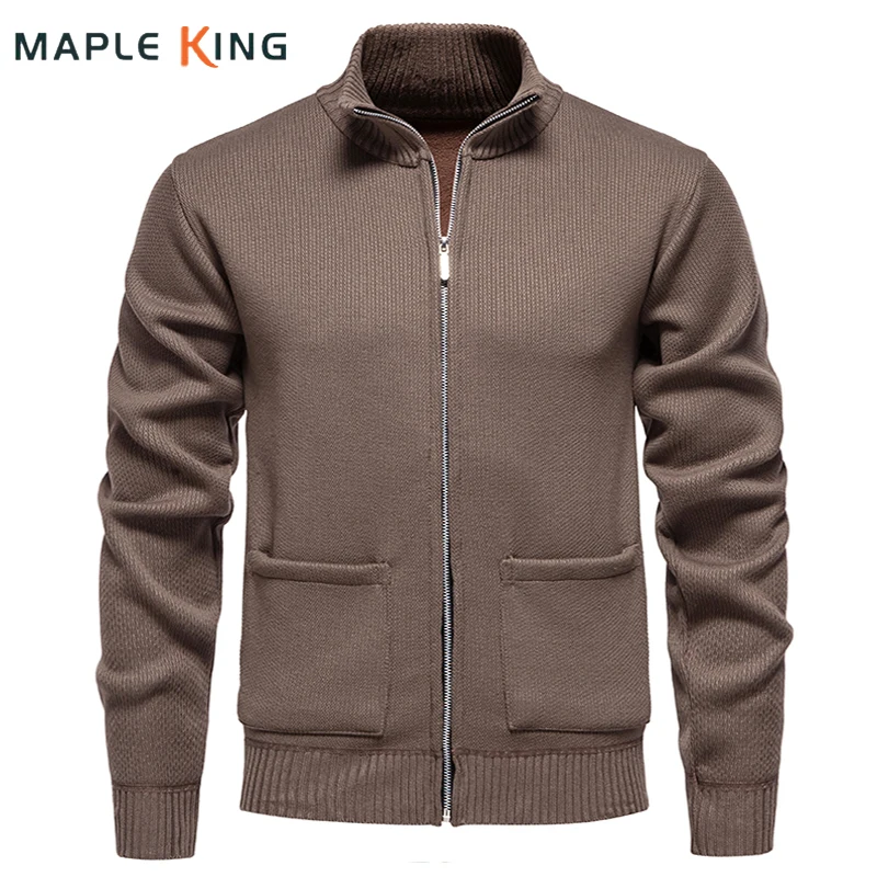 

Men's Sweaters Winter Clothing 2024 Knit Cardigans Homme Luxury Designer Solid Zipper Pull Homme Mens New in Sweaters Jacket 3XL