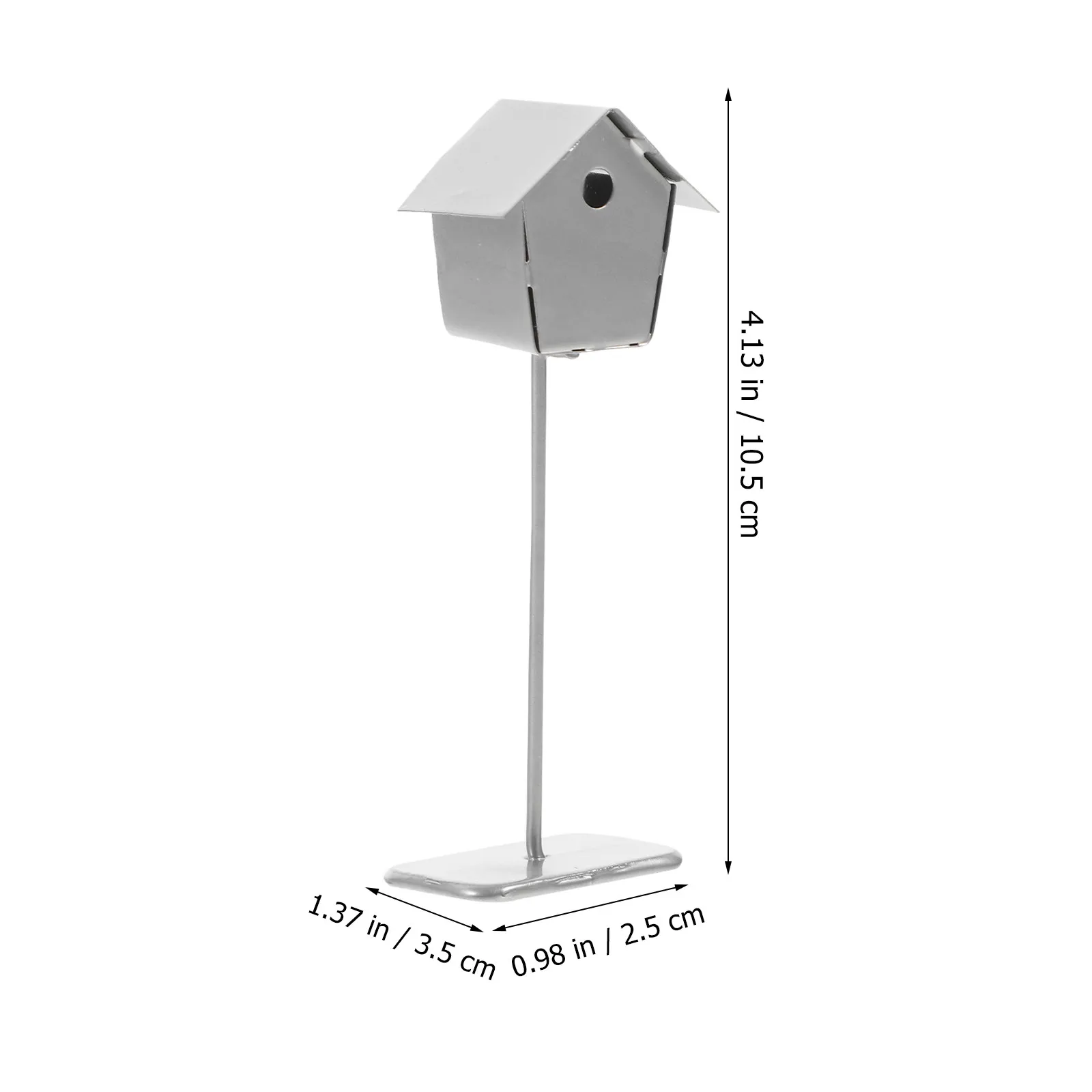 Miniature Birdcage Iron Small Mini Hiding Cage Simple Fashionable Desktop Home Decor Micro Landscape Bird Cage Prop