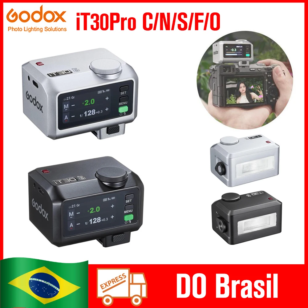 ( ) Godox It30Pro C/N/S Pocket Flash Ttl 2.4G Sem Fio no Flash da Câmera para Ca - imagem 1
