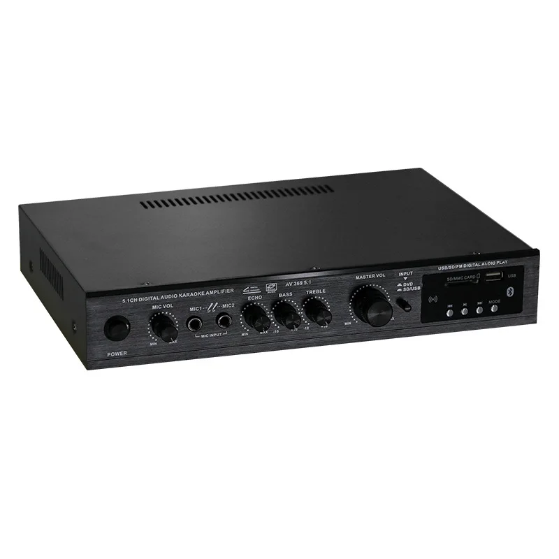 Zdjęcie 6: Wzmacniacz głośnikowy Bluetooth 5.1 Stereofoniczny wzmacniacz audio Elementy systemu audio stereo Bardzo ciężki bas Wysoka moc