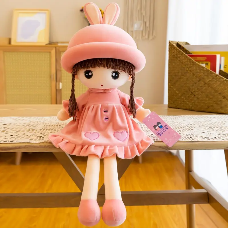 Kawaii Rabbit Fairy Girls Plush Toy Cute Exquisite Plush Home Decor Filled PP Cotton Doll Girls Birthday Or Christmas Gift