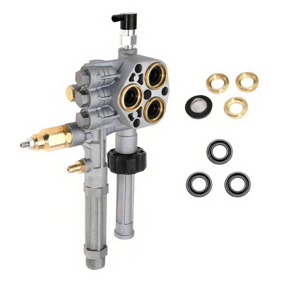 High Pressure Washer Pump Head for AR43361 with Compatibility for SRMW2 3G28 and SRMW2 4G28 Pressure Washer Models