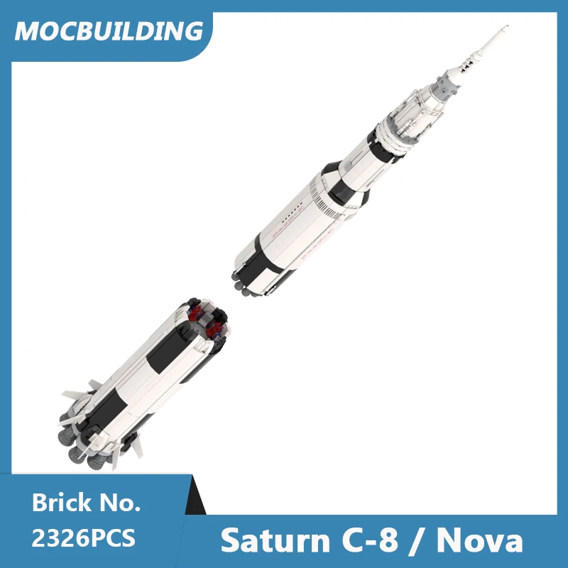 MOC Building Blocks Saturn C-8 / Nova DIY Assembled Bricks Space Series Educational Creative Display Collect Toys Gifts 2326PCS