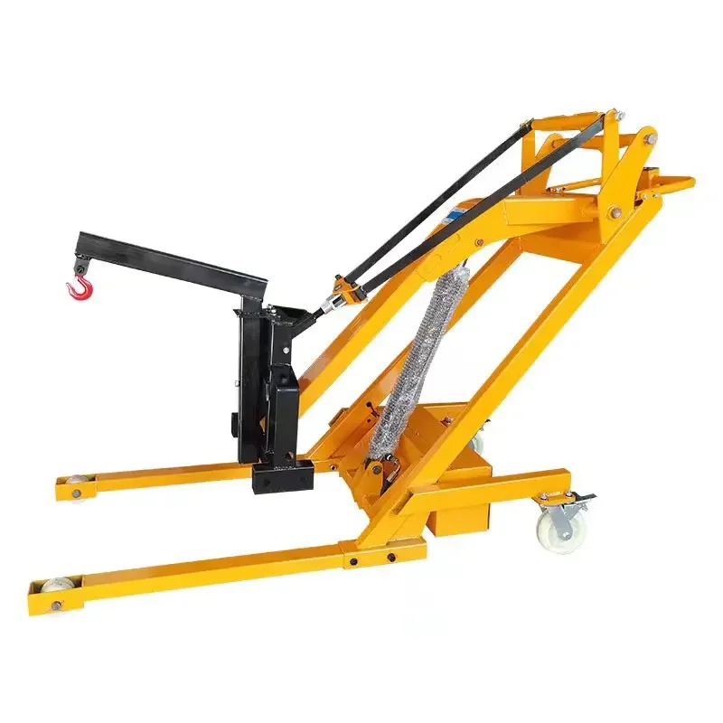 Small articulating arm electric simple forklift hydraulic truck portable lifting stacker