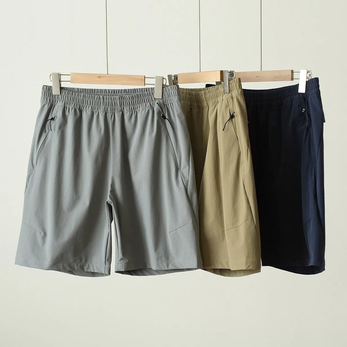 

Lightweight Breathable Nylon orts Men's Fitn Loose Qui Dry Five-Quarter Length Straight Leg Youthful Daily Wear Summer