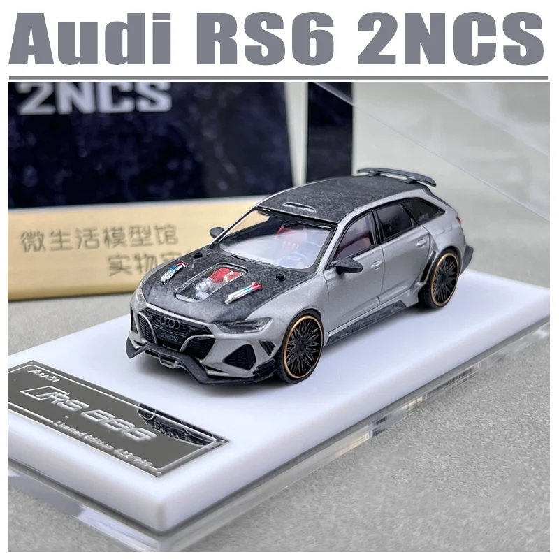 

Лучшие модели 1/64 Audi RS6 2NCS, игрушечный автомобиль из сплава, литая под давлением металлическая модель, подарки