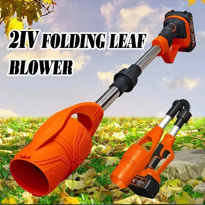 Violent Fan Garden Blade Blower Foldable Lithium Battery Wireless High Wind Blower Blowing Snow And Dust Explosion Fan