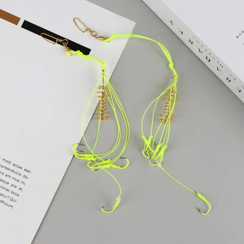 4 قطعة Isni المتفجرة هوك الخصر طبل الربيع الطعم هوك مكافحة لف الفضة الكارب و Bighead الأسماك مجموعة الصيد اكسسوارات #2