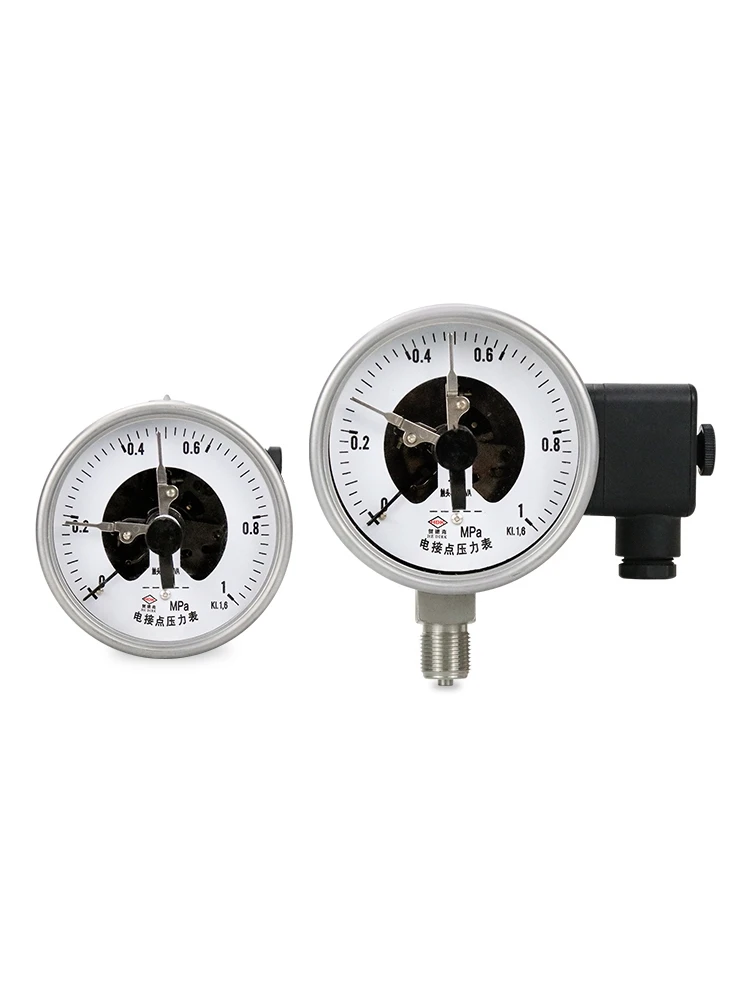 Explosion proof electric contact pressure gauge with seismic resistance YXC-100 magnetic assisted vacuum