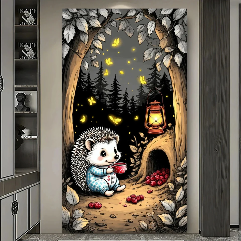 

Большой мультяшный ежик Diy 5D наборы алмазной живописи полный квадратный круглый новый алмазная мозаика вышивка животное для домашнего декора