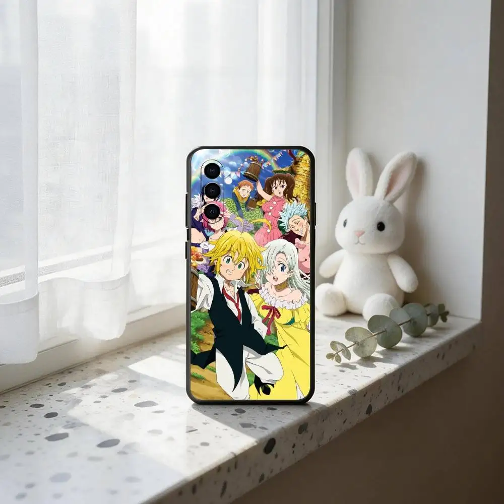 T-The S-Seven Deadly Sins Phone Case Black Silicone Soft For Samsung Galaxy A73,A72,A71,A70,A53,A52,A51