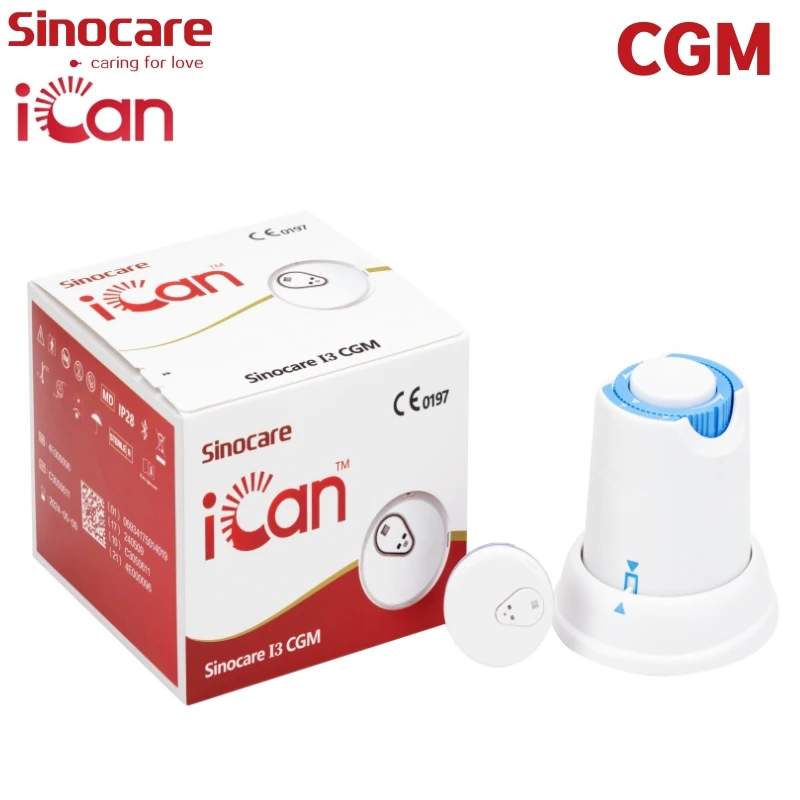 Sinocare iCan i3 CGM met Engelse APP 15 dagen bloedglucosemeter Glucometer 24 uur realtime