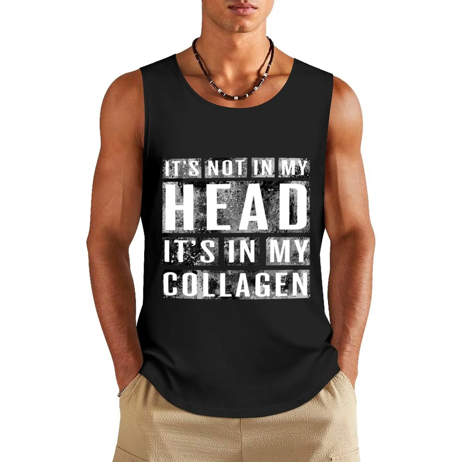 

Not in My Head Tank Top gym clothes men cool things
