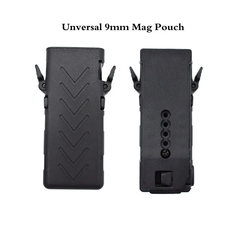 Single 9mm Magazine Pouch Carrier For Universal Gun Pistol PT11 G2C S&W M9 P226 SP2022 PX4 USP PPK GL17 22 18 43X Mag Pouch Case