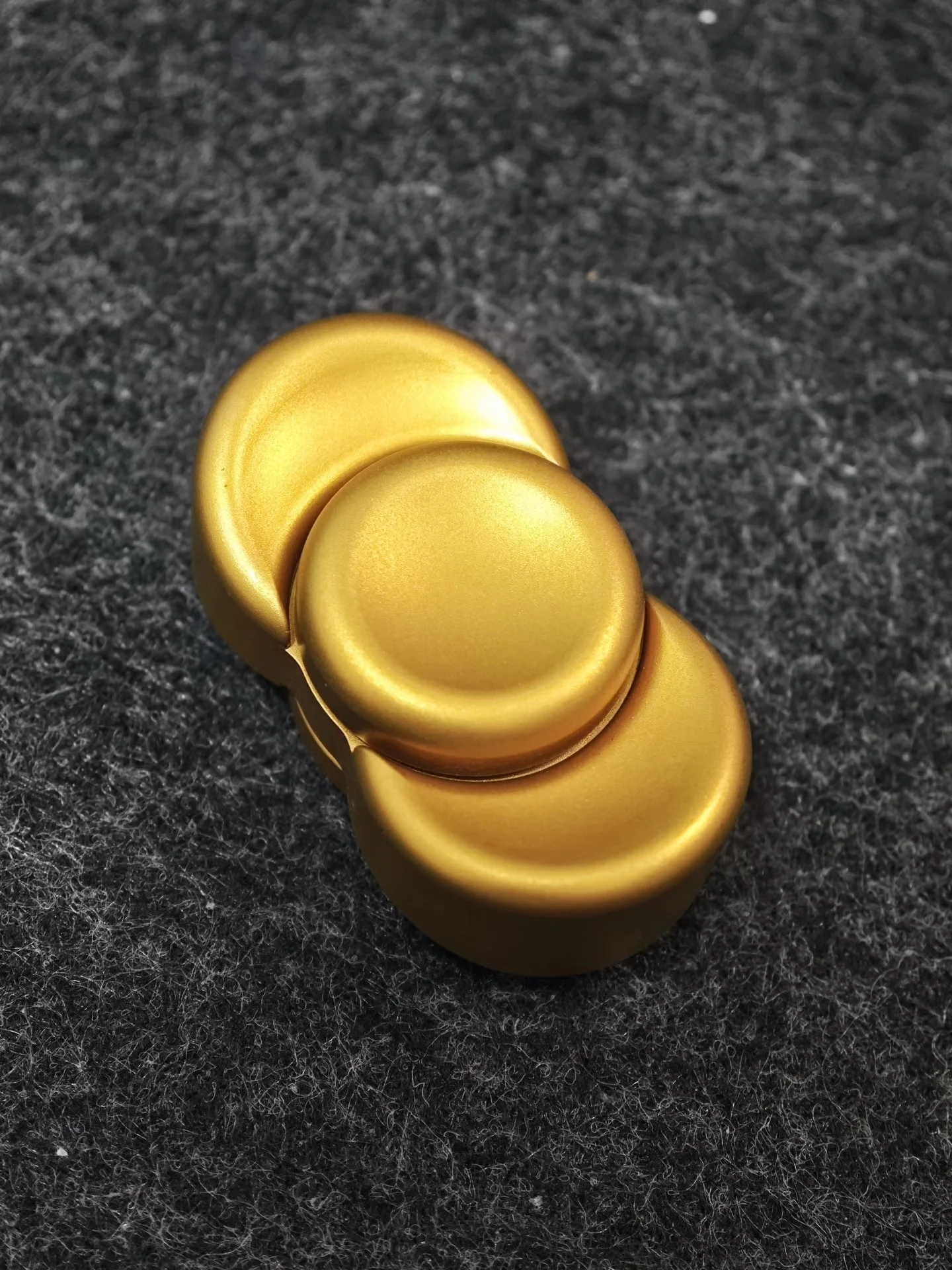 Used EDC Ingot Gyro, Steel Gold-plated Material, Ye Fan Edc, Fingertip Gyro, Edc Toy, Decompression Toy