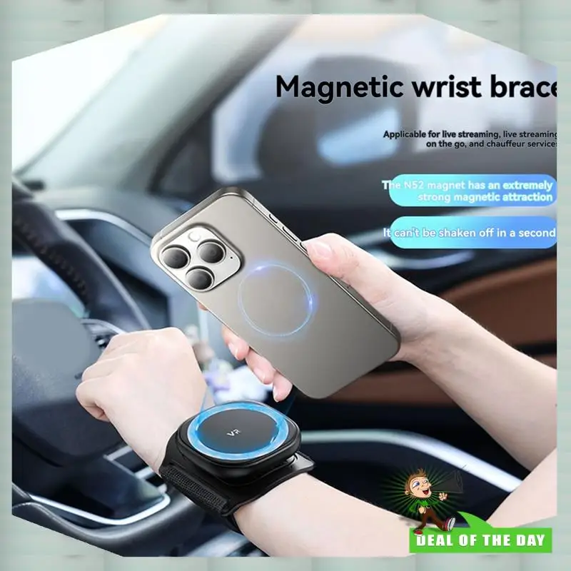24-Hour Delivery Breathable Silicone Portable Wrist Magnetic Phone Stand Flexible Tools Stand Smartphone Compatible Android