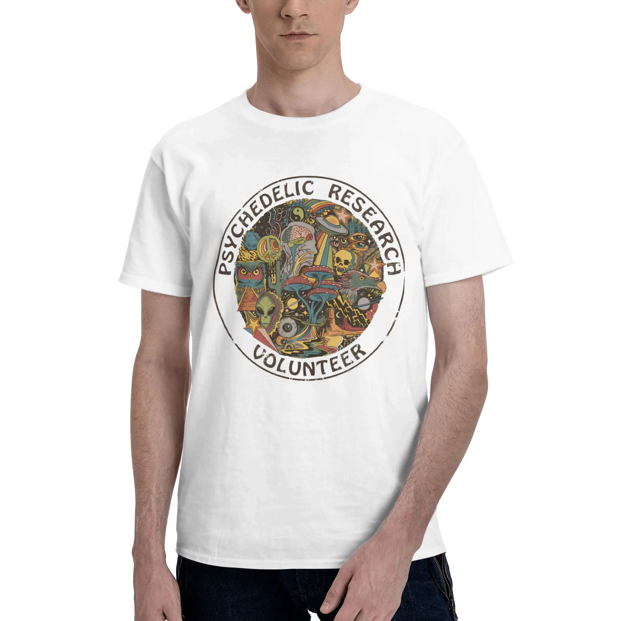 psychedelic research volunteers UFO Korean Style Reversible T-shirt Casual Vibe Women's T-shirts