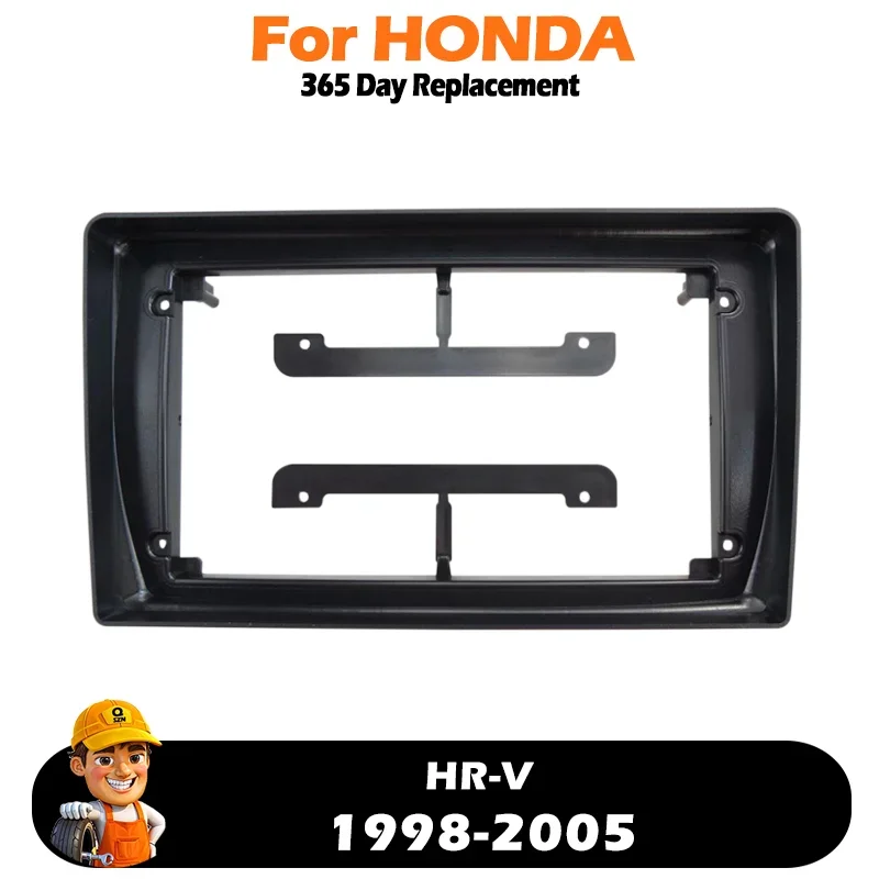 Car Radio Fascia for HONDA HR-V 1998-2005 DVD Stereo Frame Plate Adapter Mounting Dash Installation Bezel Trim Kit Matten Black