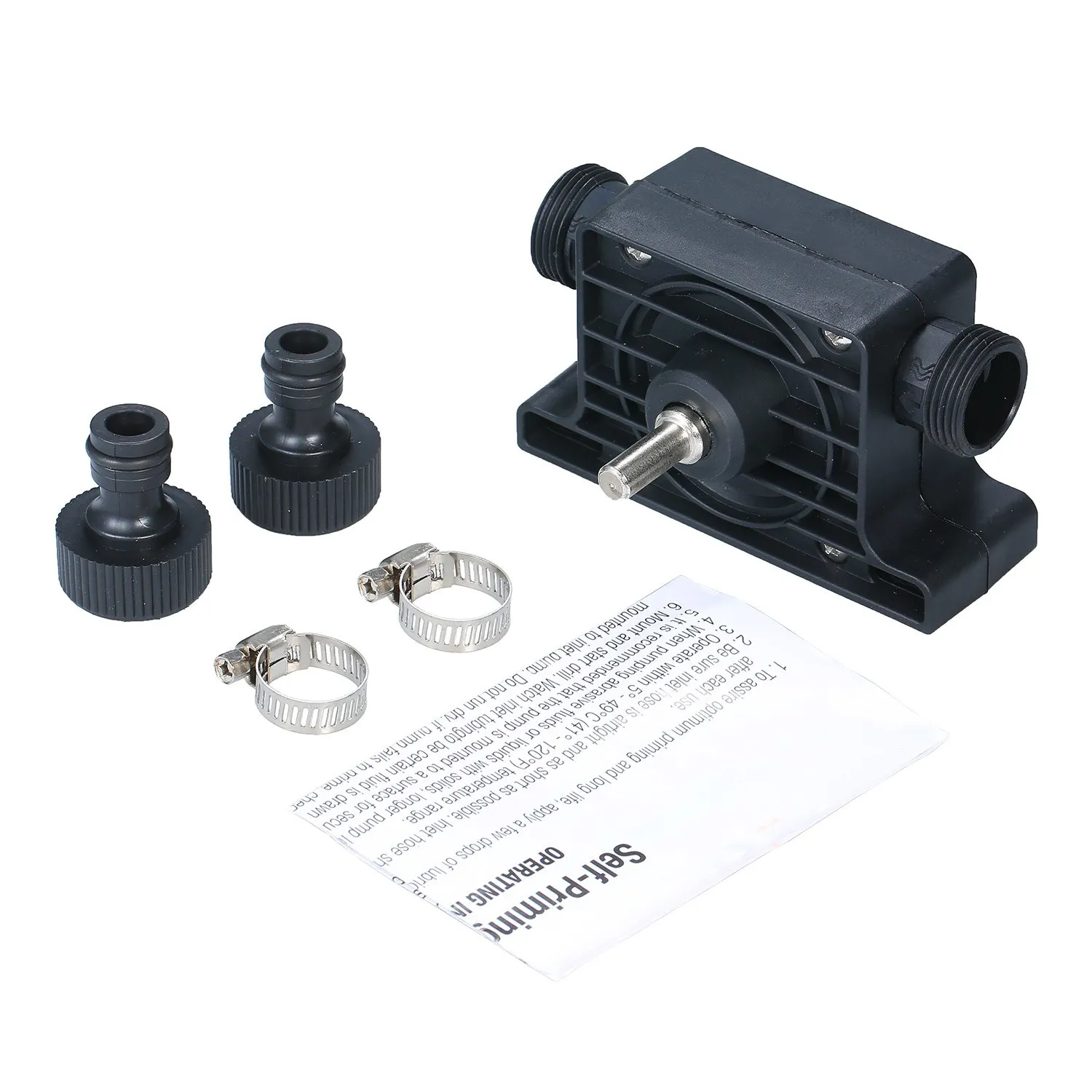 Electric Drill Pump Portable Self Priming Oil Fluid Transfer Water Pump Household Small Hand Drill Drive