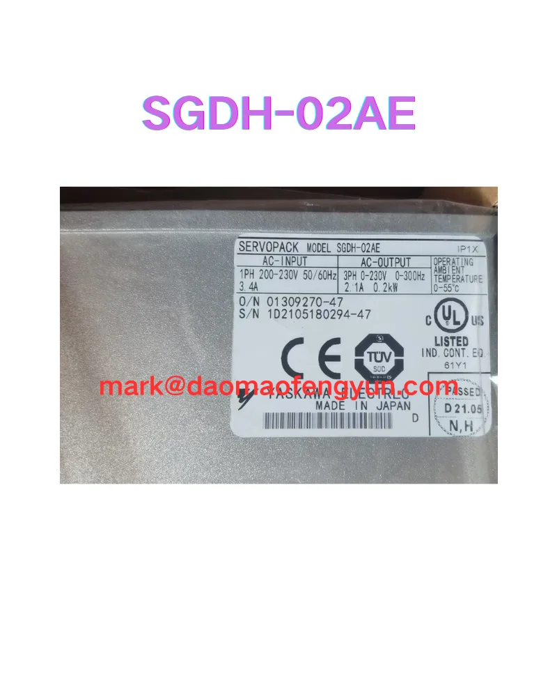 

SGDH-02AE Новый сервопривод