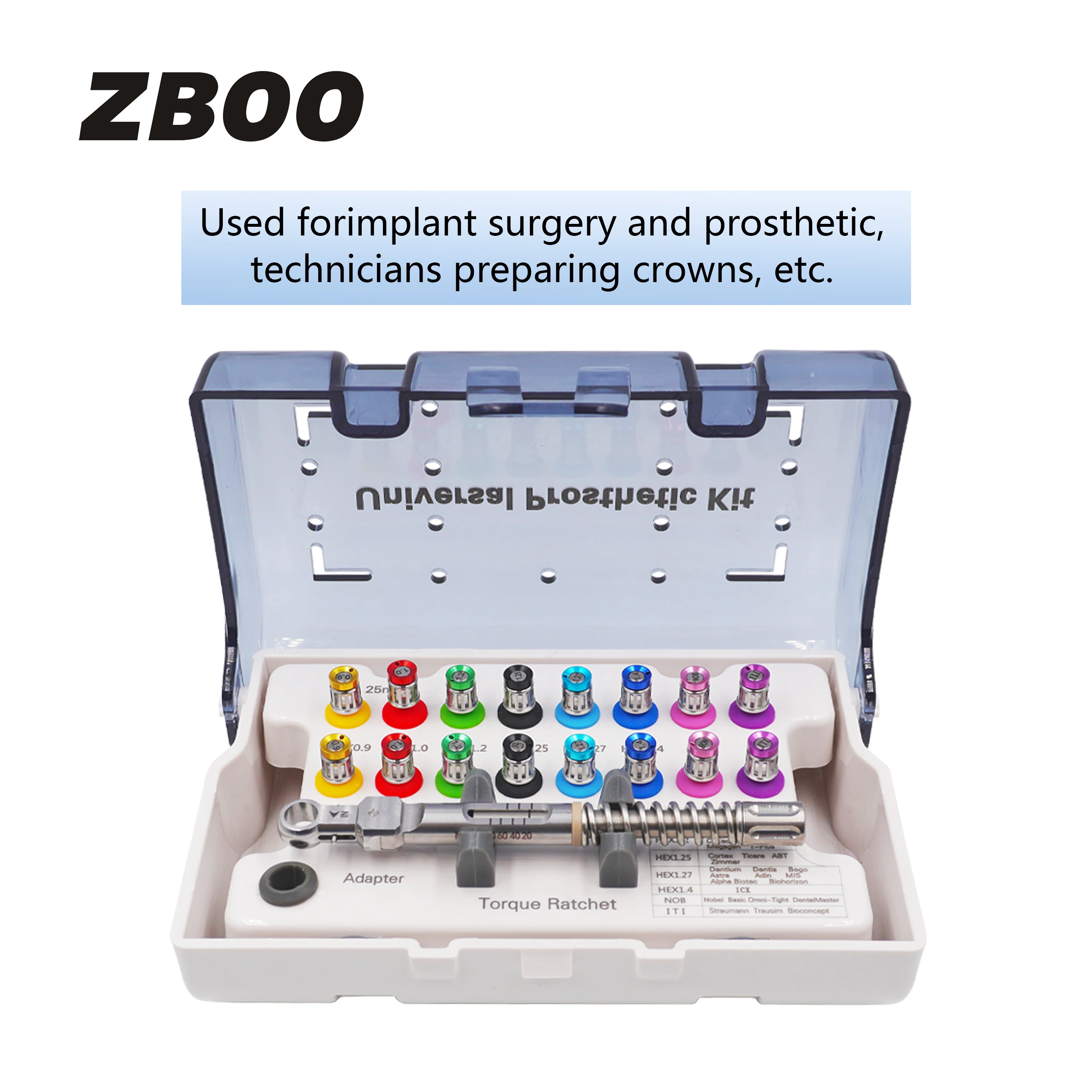 Dental Universal Implant Torque Wrench Stainless Steel Screwdriver New Design Implantology Tools Dentistry Instrument