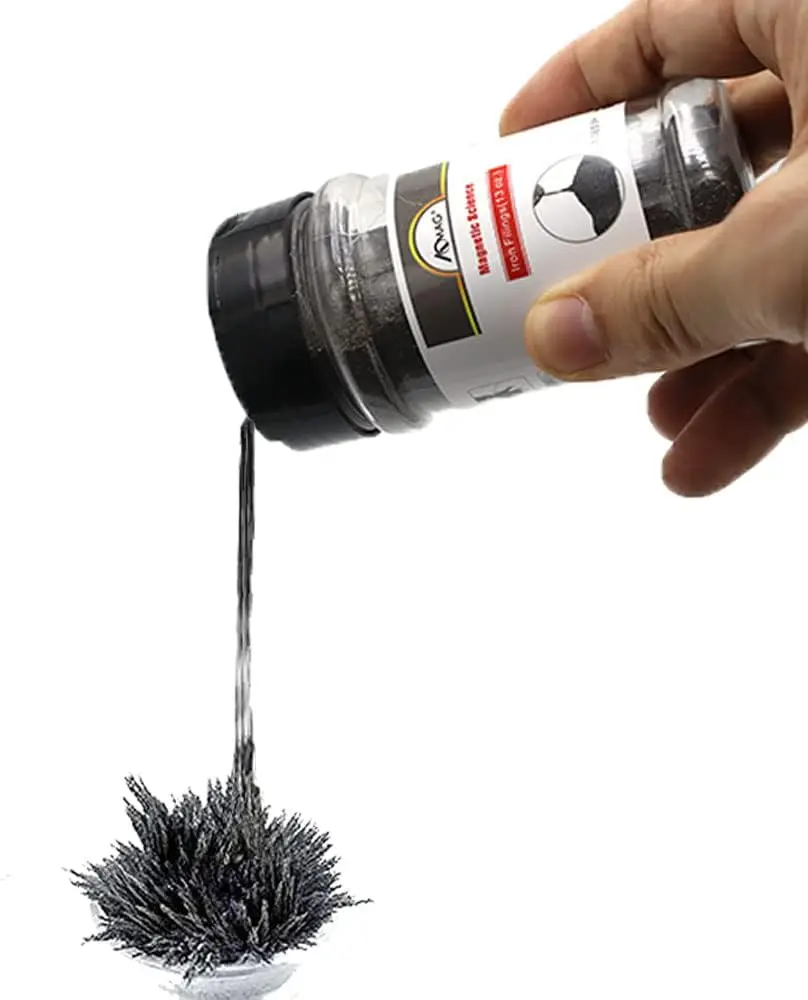 

Magnetic Iron Filings Kit for Science Education & School Projects, 13oz with Shaker Lid