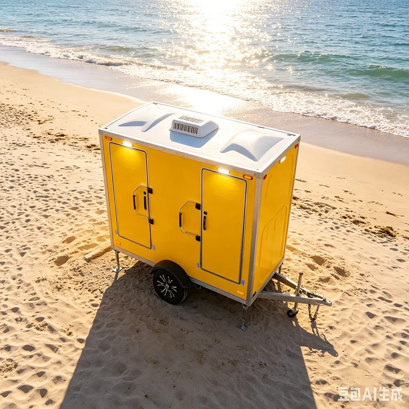 Cost Effective Prebuilt Mobile Toilet Trailer Portable Outdoor Restroom for Outdoor Festival and Short Term Construction