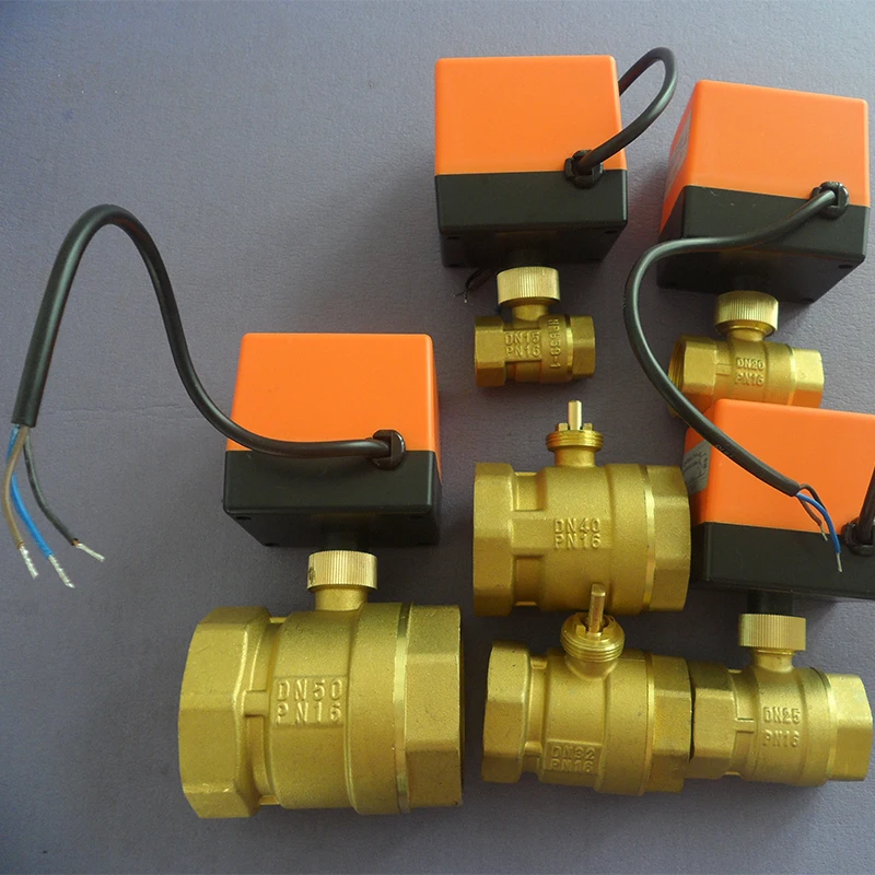 

1/2" 3/4" 1" 2" Actuator Motorized Ball Valve 220V 110V 24V 12V 3-Wire 2-Control 2-Way Brass Electric Ball Valve shut-off valve