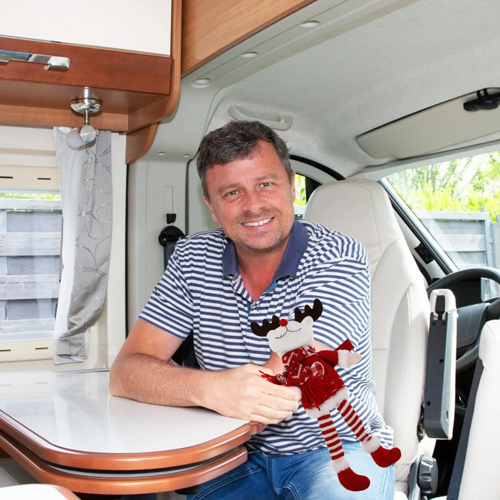 

Christmas Elk Curtain Buckle Long Legged Holder Window Tiebacks Holiday Curtain Buckles Xmas Window Accessories