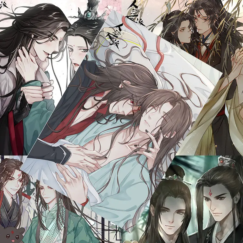 2022 New Arrival 8Pieces Chinese Bl Love Story The Scum Villain’s Self-Saving System MXTX Poster 42x29cm Home Decor Wall Sticker