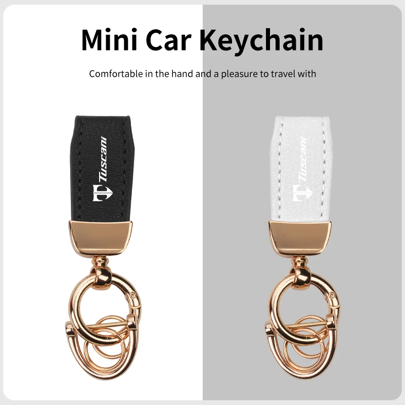 Car Key Chain Leather Keying Key Ring Men Women Gift Keychain Holder For Hyundai Tuscani Coupe Tiburon I30 IX35 I40 Tucson Getz