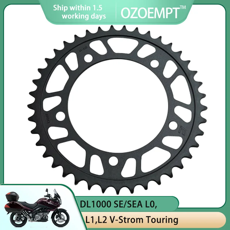 

OZOEMPT 525-41T Motorcycle Rear Sprocket Apply to KLV1000 04-06 DL1000 SE/SEA L0,L1,L2 V-Strom Touring