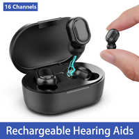 Hearing Aid For Deafness Elderly Rechargeable Hearing Aids Mini Sound Amplifier Wireless Headphones Noise Reduction Audifonos