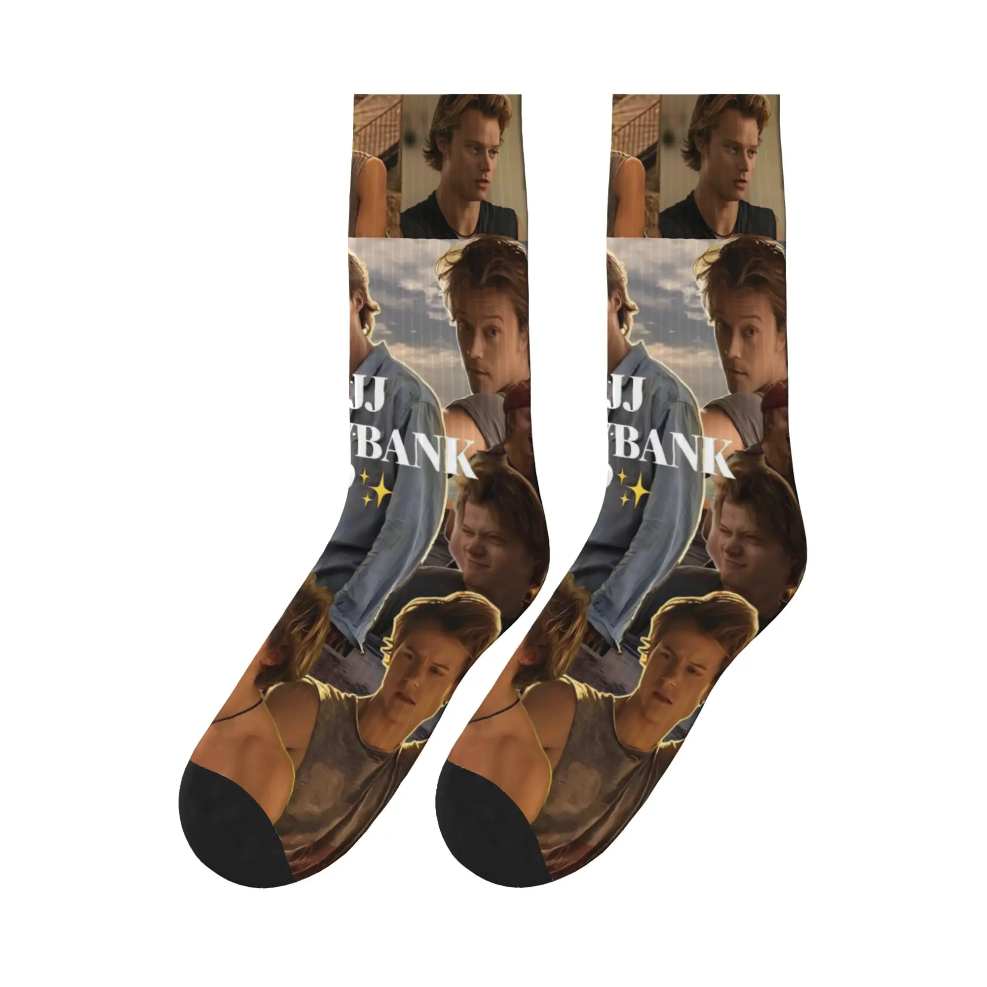 

JJ Maybank 2025 New Style Socks Anti Slip Stockings Women Men High Quality Skateboard Socks Autumn Retro Printed Socks