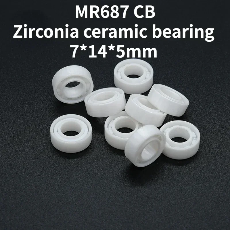 

687 Zirconia ceramic bearing 7*14*5 low noise self wetting ceramic material bearing