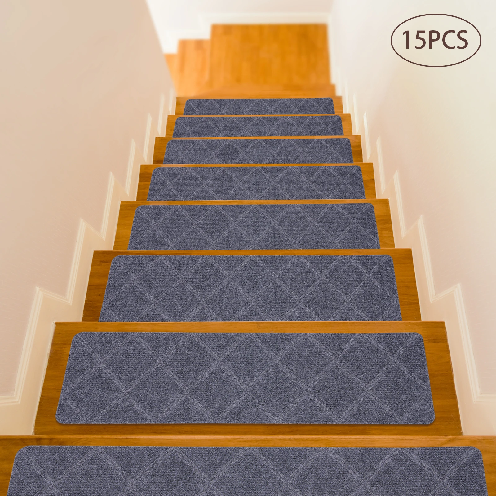 15PCS Non-Slip Carpet Stair Treads 30