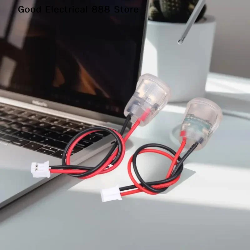 【GE】1/3/5Pcs Type C Female Socket Jack Connectors Waterproof 2 Wire Pigtail Cable With LED Lights 3A 5V Fast Charger Power Port