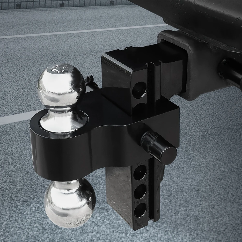 

Регулируемое крепление для прицепа с замками-штифтами, двойное шаровое, с регулировкой высоты (6 дюймов), грузоподъемность 12000 фунтов, для грузовиков и прицепов