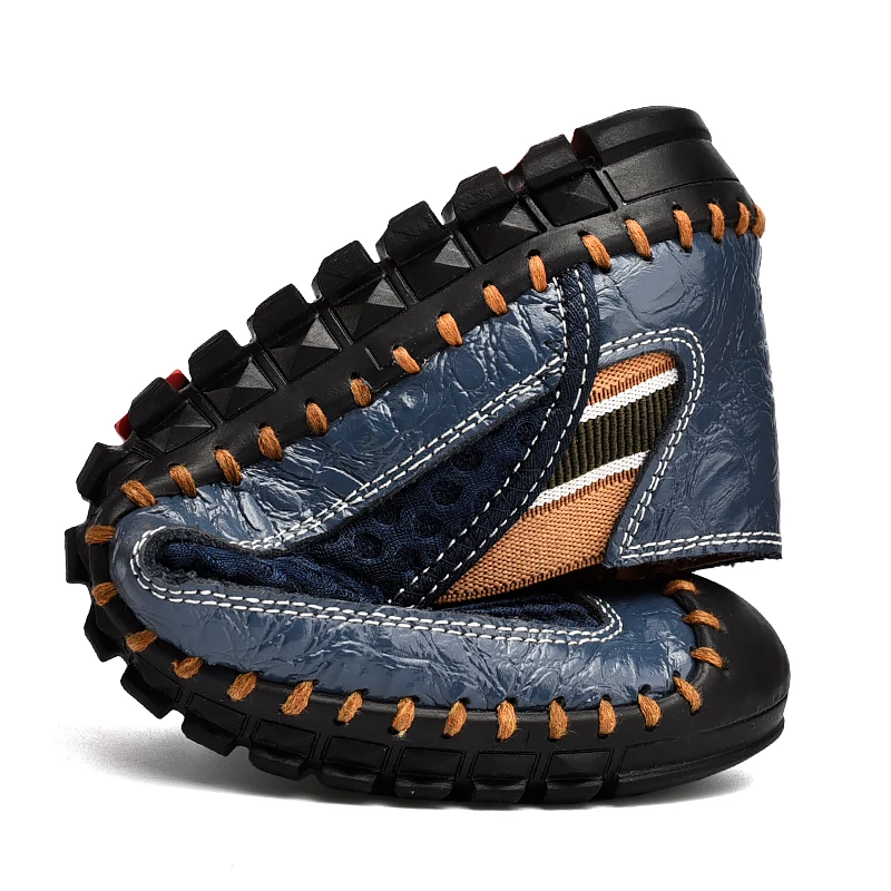 CLOHOO Men\'s Mesh Breathable Lightweight Shoes Non Slip Sandals Hiking Climbing Shoes Casual Rubber Sole Stitching Sneaker