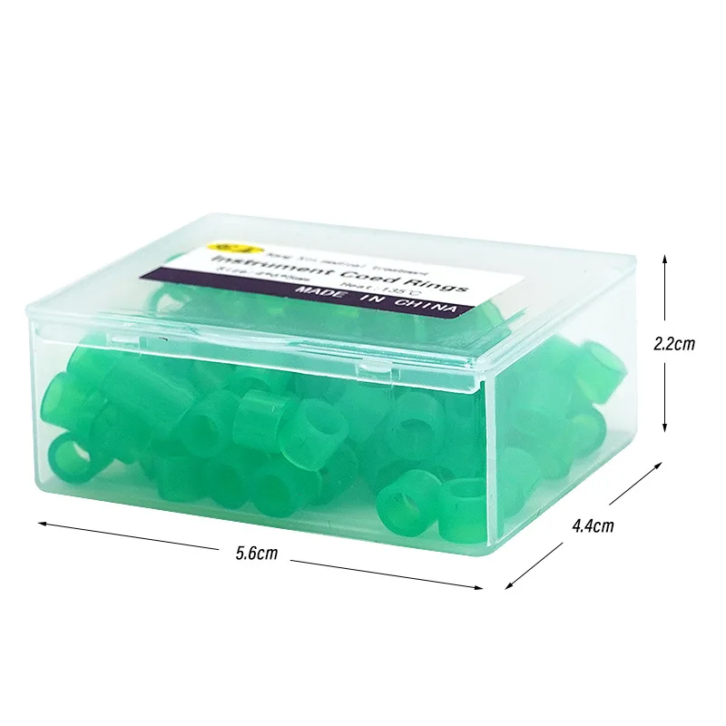 Dental Material Identification Instrument ID Rings Oral Identification Color-Coding Rings Classification 100 Pieces