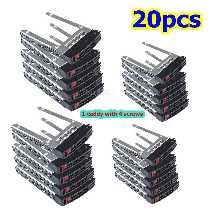 

Z Lot of 20x Supermicro Gen-3 2.5in SFF Hard Drive Bracket Caddy Tray SSD Carrier